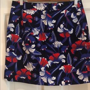 J Crew Skirt with Floral Design  with Pockets!